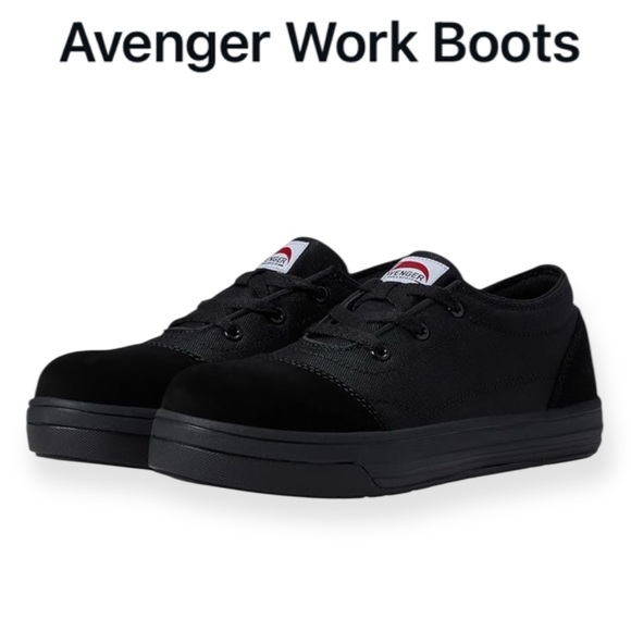 AVENGER WORK BOOTS BLADE BLACK 3 EYE CARBON SAFETY TOE MENS SNEAKERS